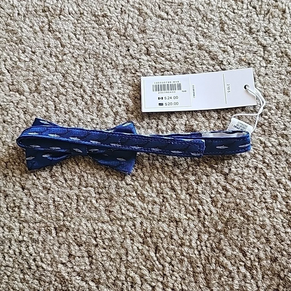 Janie and Jack Boys Blue Whale Bow Tie NEW